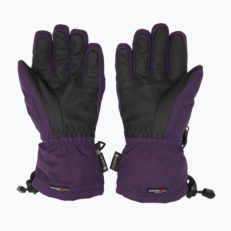 Детски скиорски ръкавици ZIENER Lani GTX dark violet 2
