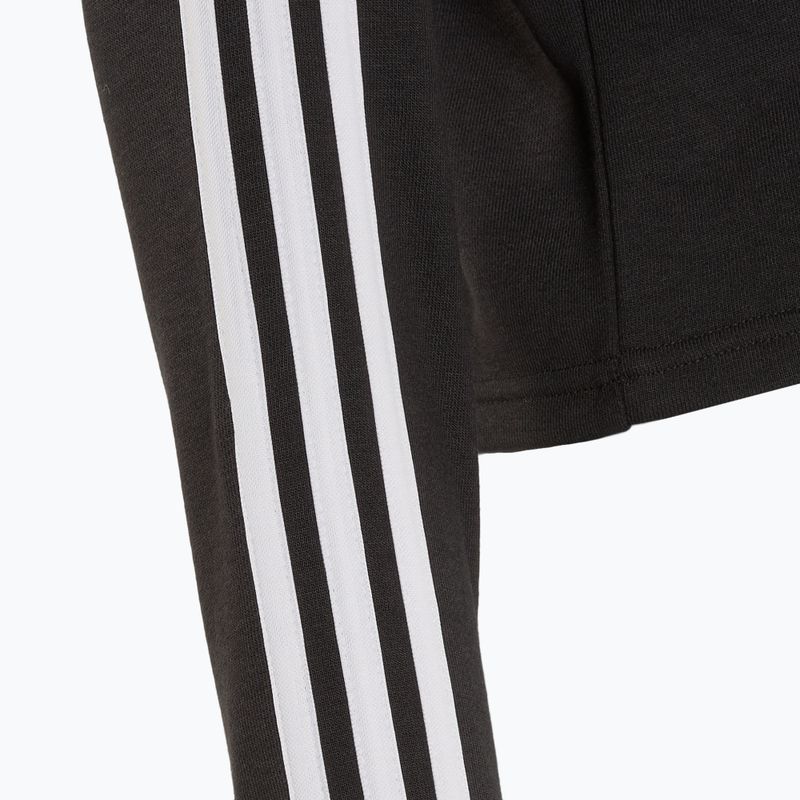 Дамски суитшърт adidas Essentials 3-Stripes Cropped Loose Fit black/white 4