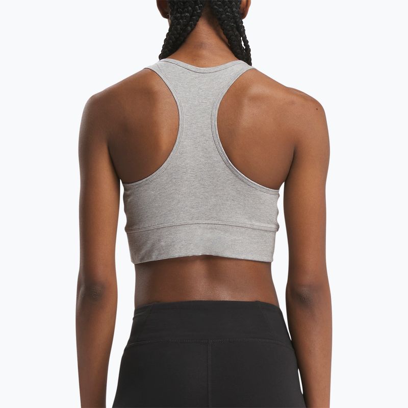 Сутиен за тренировки за жени Reebok Identity Big Logo medium grey heather/white 3