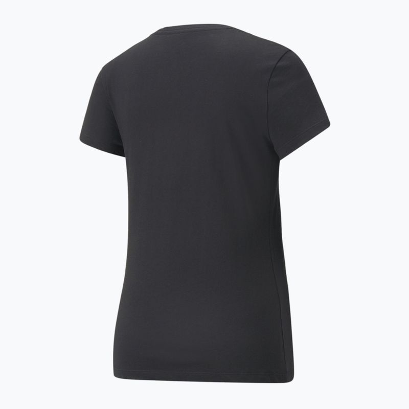 Дамска тениска PUMA ESS+ Metallic Logo Tee puma black/silver metallic 2
