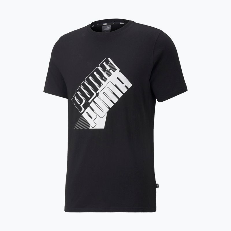 Мъжка тренировъчна тениска PUMA Power Logo Tee black 849788_01 6