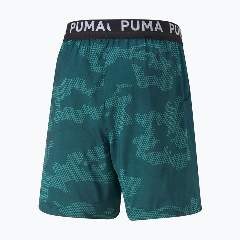 Мъжки тренировъчни шорти PUMA Train Off Season AOP Woven 7" green 522359 24 2