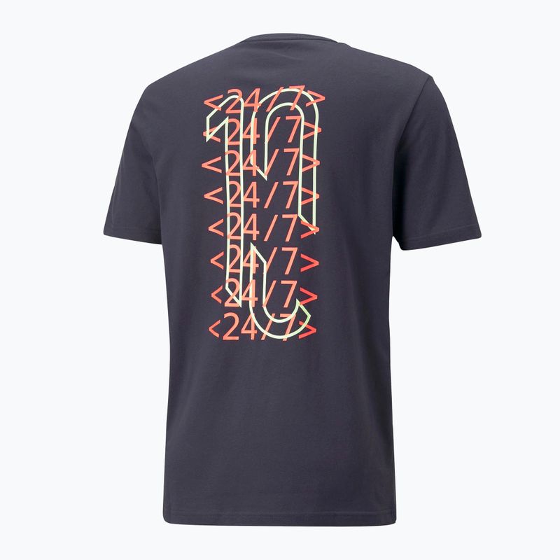Puma Neymar Jr мъжка футболна фланелка 24/7 Graphic navy blue 605814 7