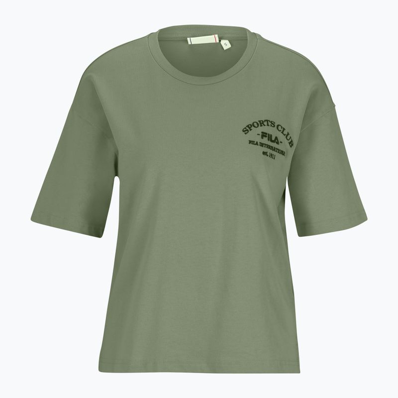 Дамска тениска FILA Boms Loose Fit oil green