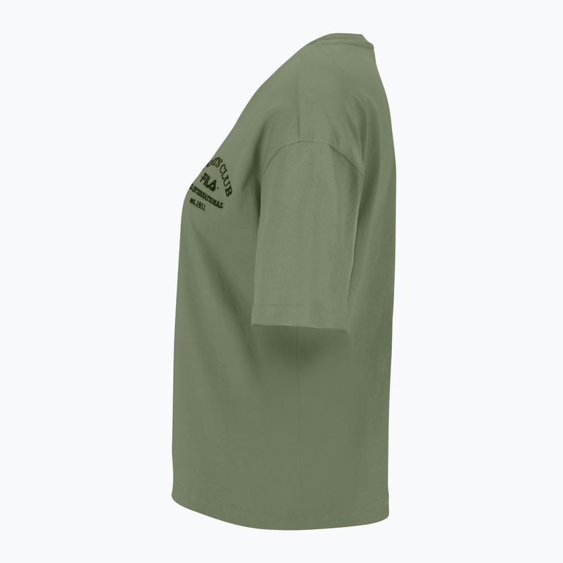 Дамска тениска FILA Boms Loose Fit oil green 3