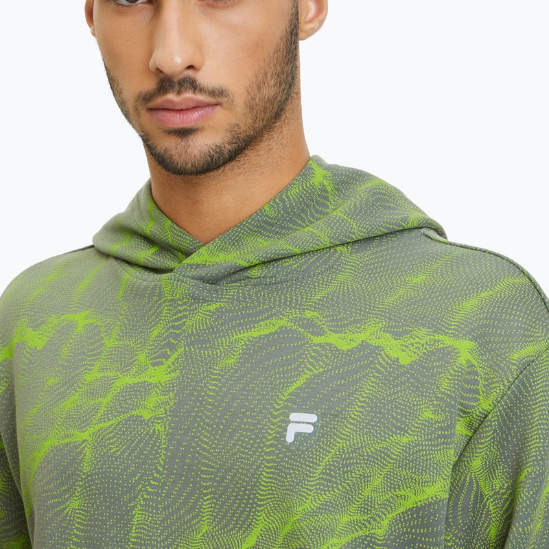 FILA men's Redford AOP Hoody jasmine green mars aop sweatshirt 4