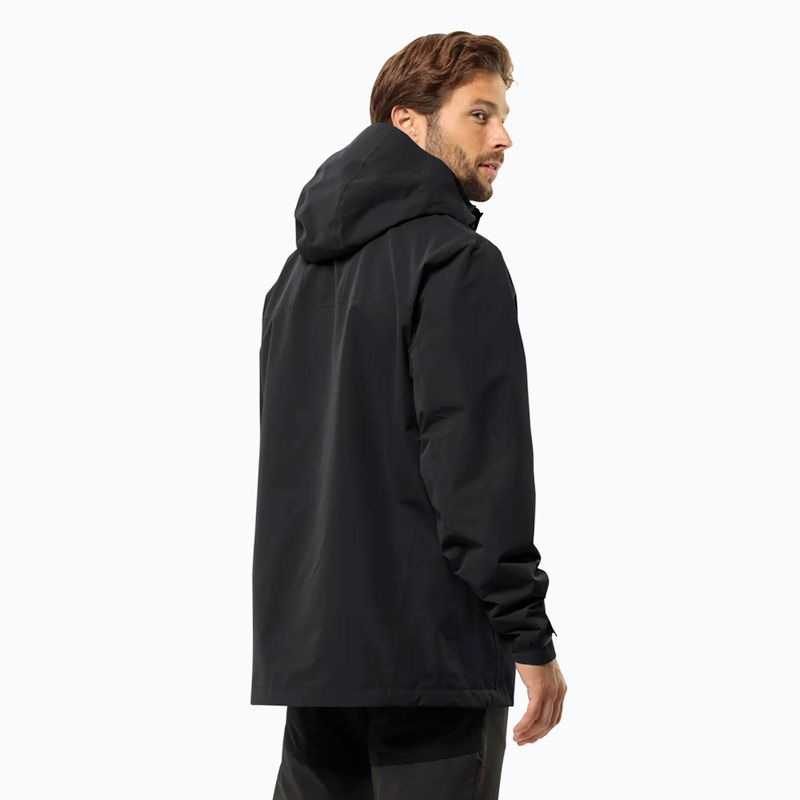 Jack Wolfskin мъжко яке 3 в 1 Jasper 2L черно 2