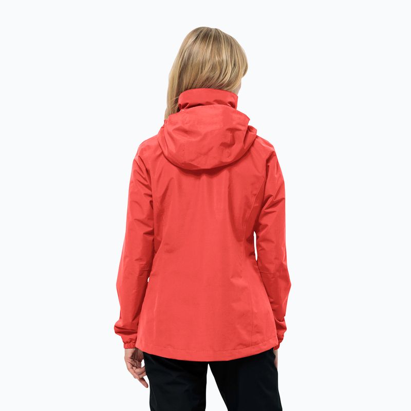 Jack Wolfskin Stormy Point 2L дамско дъждобранно яке vibrant red 2