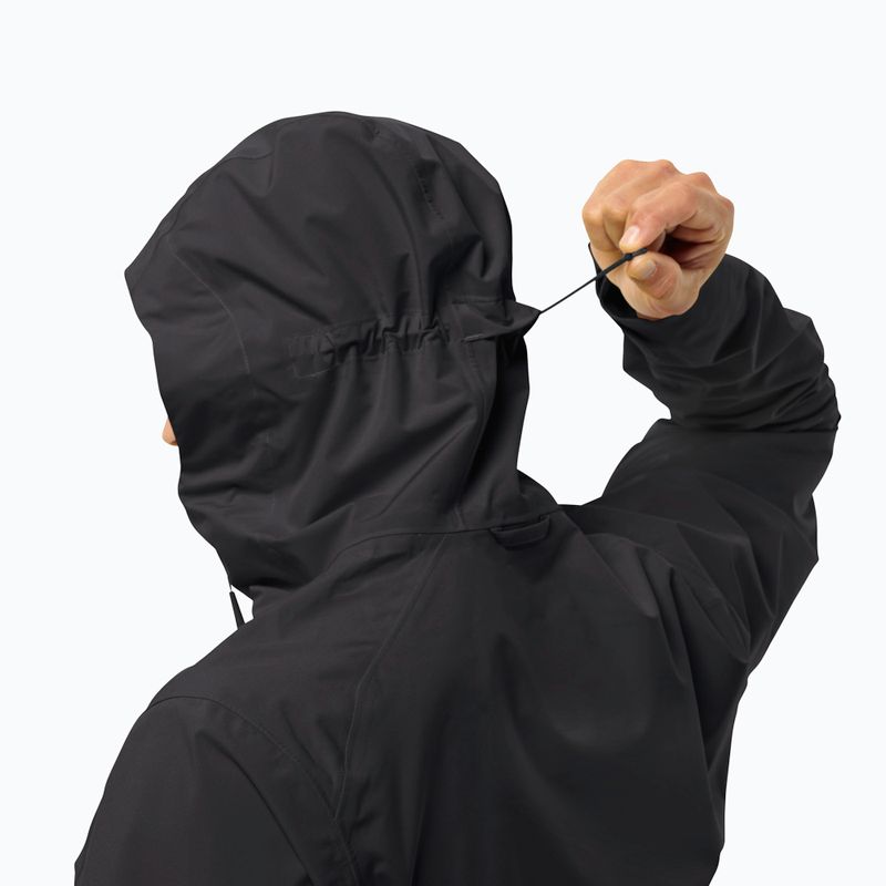 Мъжко яке за дъжд Jack Wolfskin Highest Peak 3L black 7