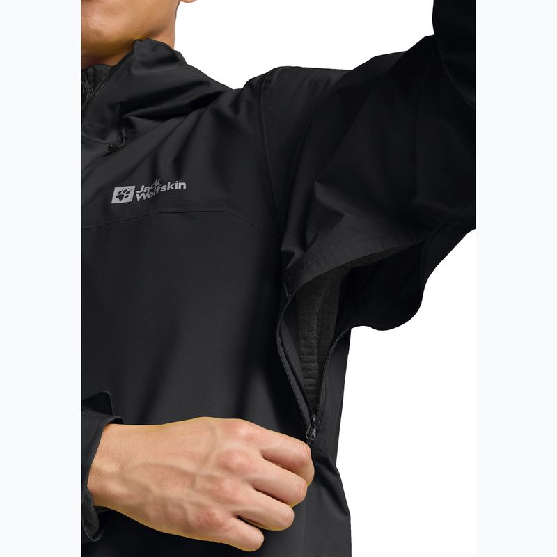 Мъжко яке за дъжд Jack Wolfskin Highest Peak 3L black 8