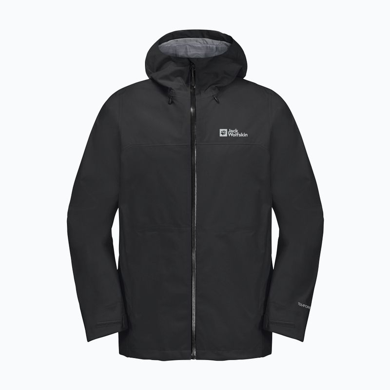 Мъжко яке за дъжд Jack Wolfskin Highest Peak 3L black 11