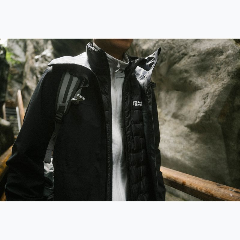 Мъжко яке за дъжд Jack Wolfskin Highest Peak 3L black 21