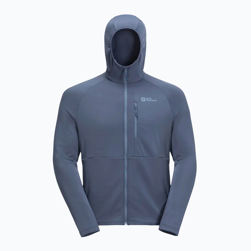 Мъжки потник Jack Wolfskin Kolbenberg Hooded Fz evening sky fleece 7