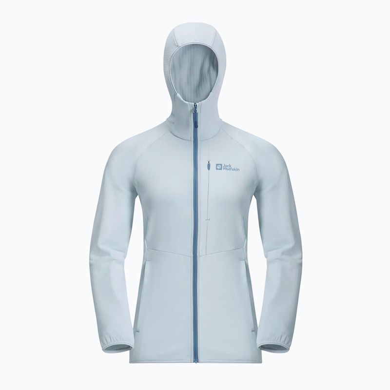 Jack Wolfskin дамско яке с полар Kolbenberg Hooded Fz soft blue 8