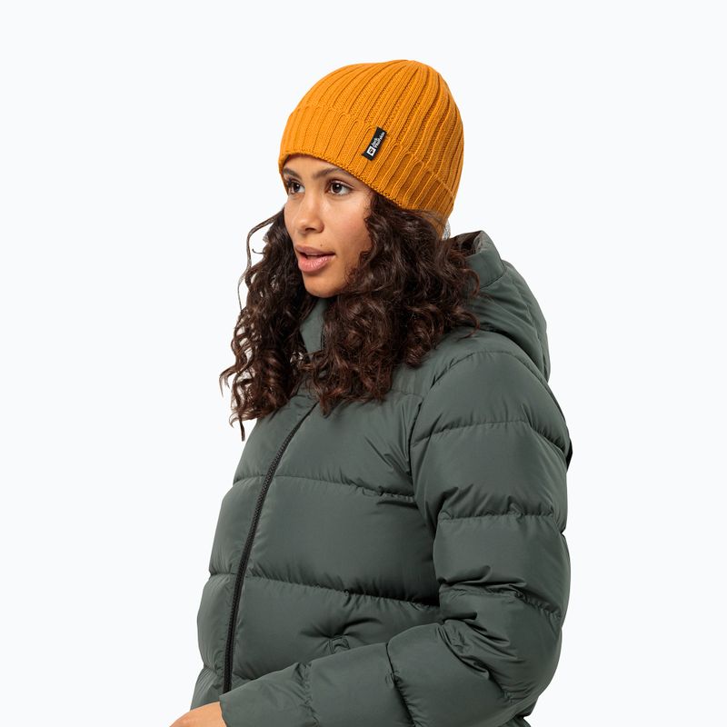 Зимна шапка Jack Wolfskin Rib Knit safflower 2