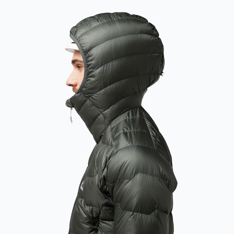 Мъжко пухено яке Jack Wolfskin Alpspitze Down Hoody slate green 3