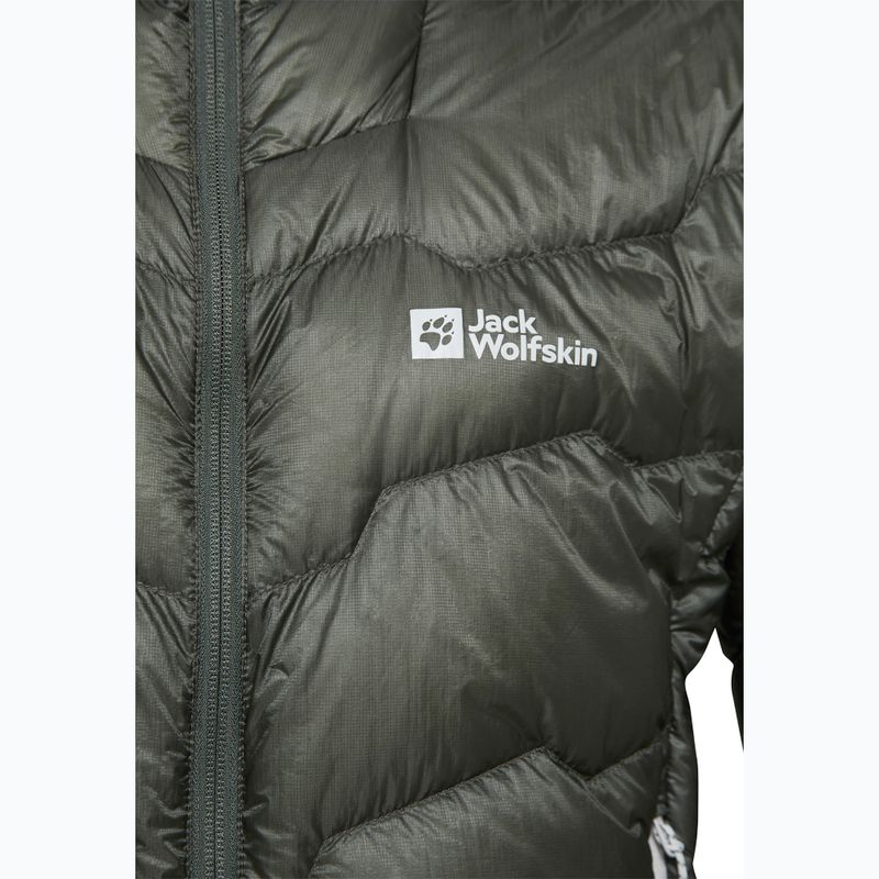 Мъжко пухено яке Jack Wolfskin Alpspitze Down Hoody slate green 9
