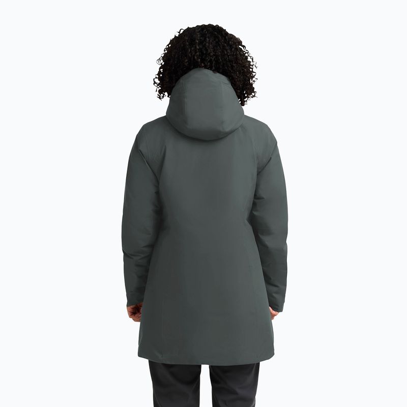Дамско дъждобран яке Jack Wolfskin Heidelstein Ins slate green 3