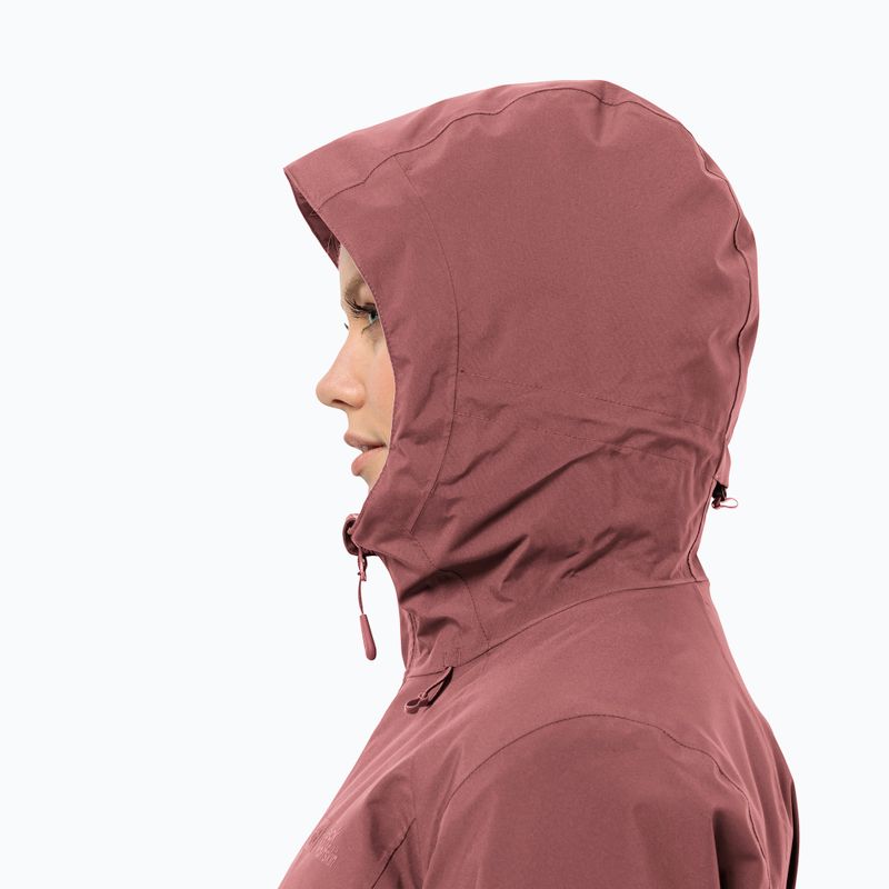 Дамско зимно яке Jack Wolfskin Heidelstein Ins red ochre 4