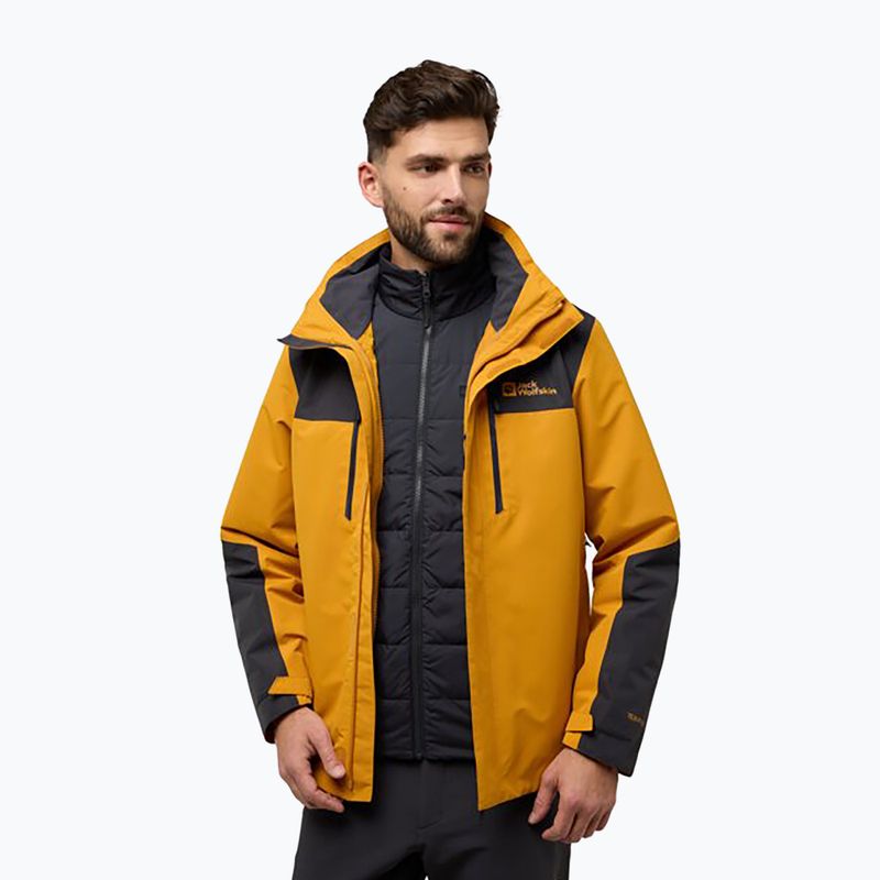 Мъжко яке Jasper 3In1 на Jack Wolfskin, цвят шафран 3