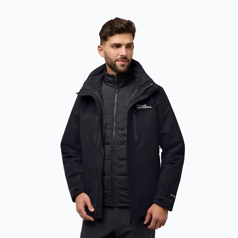 Мъжко яке 3в1 Jack Wolfskin Jasper 3In1 черно 3