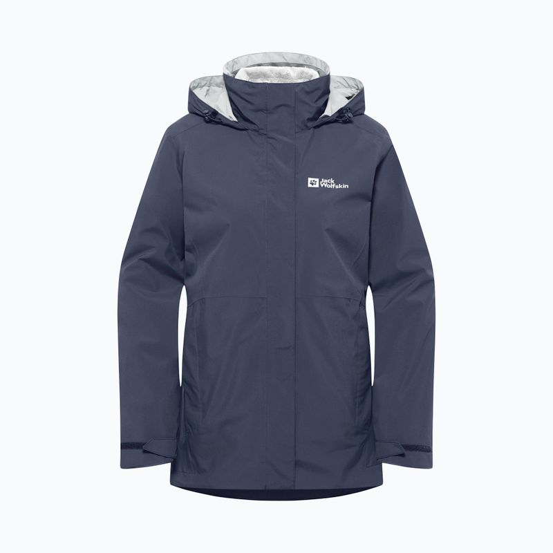 Jack Wolfskin дамски суитшърт Rotwand 3In1 с полар graphite 11