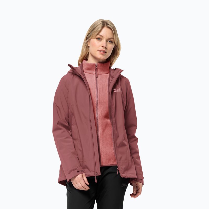 Jack Wolfskin дамско яке Moonrise 3In1 червена охра 3