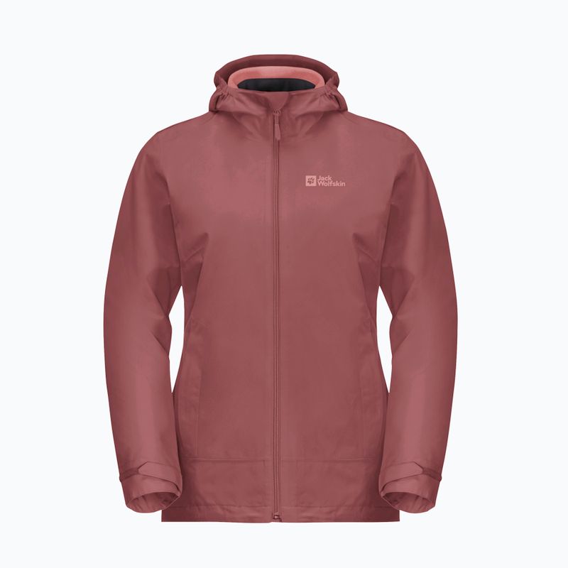 Jack Wolfskin дамско яке Moonrise 3In1 червена охра 8