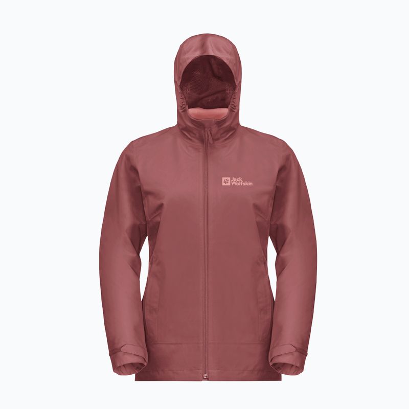 Jack Wolfskin дамско яке Moonrise 3In1 червена охра 9