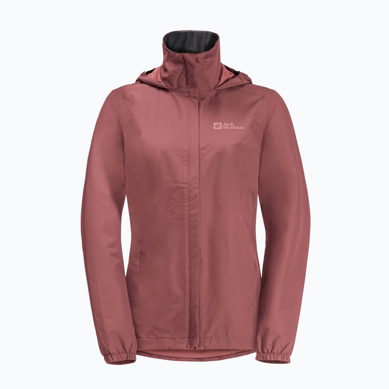 Jack Wolfskin Stormy Point 2L дамско дъждобранно яке червена охра 7