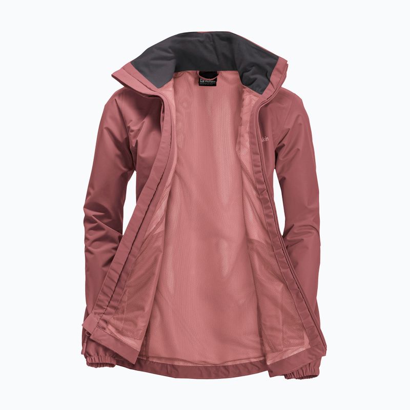Jack Wolfskin Stormy Point 2L дамско дъждобранно яке червена охра 9