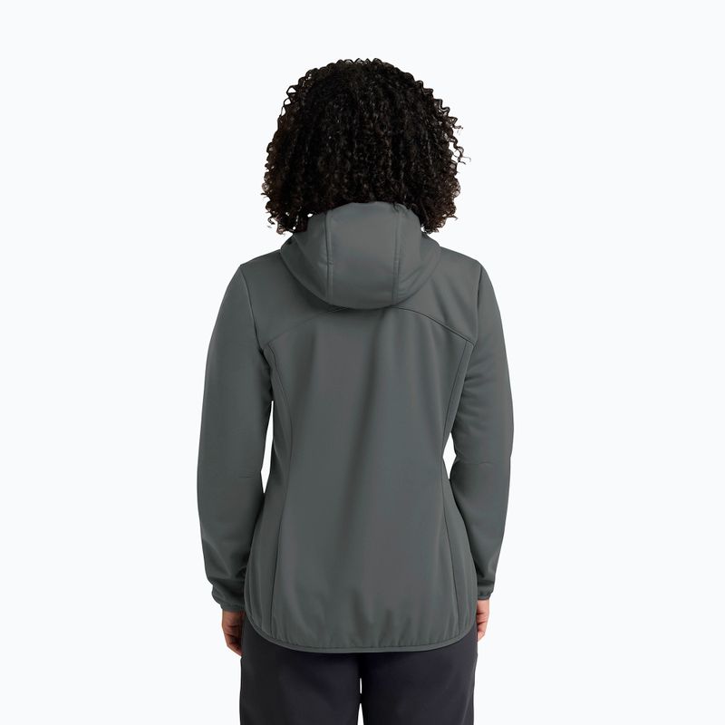 Дамско софтшел яке Jack Wolfskin Windhain Hoody slate green 3