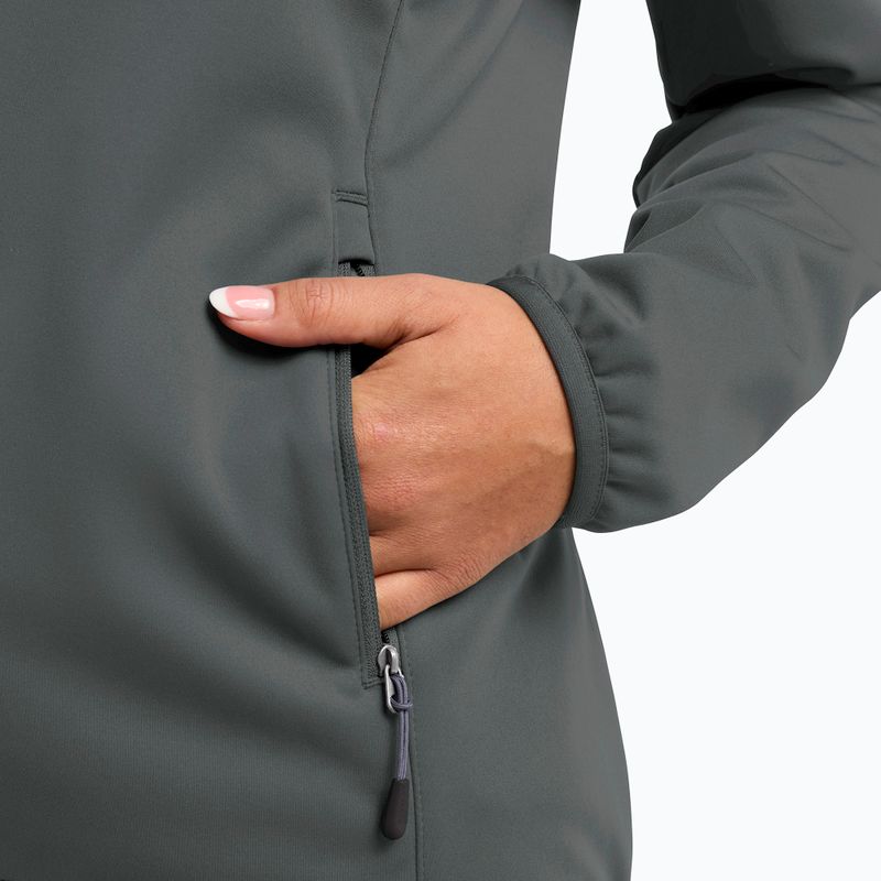 Дамско софтшел яке Jack Wolfskin Windhain Hoody slate green 6