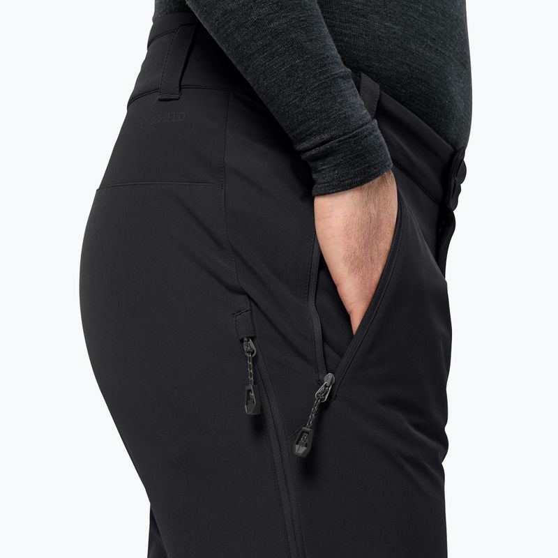 Мъжки софтшел панталони Jack Wolfskin Alpspitze Tour black 3