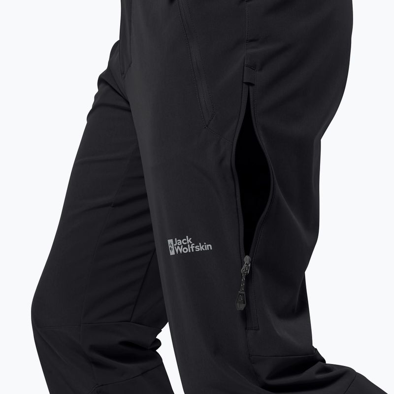 Мъжки софтшел панталони Jack Wolfskin Alpspitze Tour black 4