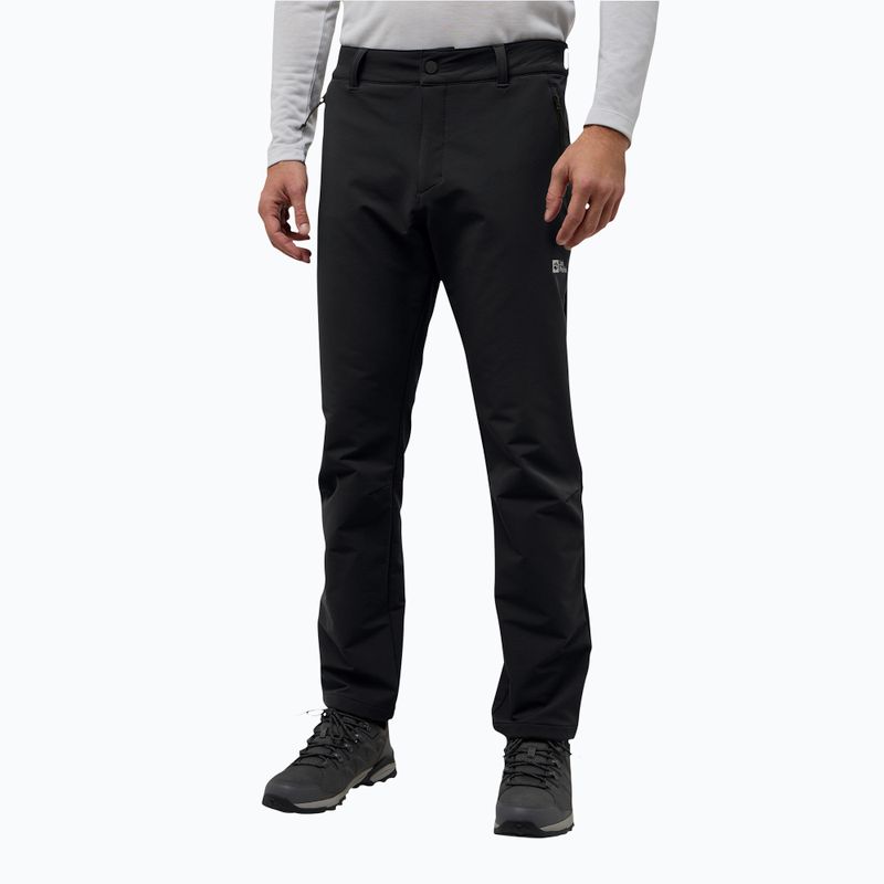 Мъжки софтшел панталони Jack Wolfskin Activate Thermic black