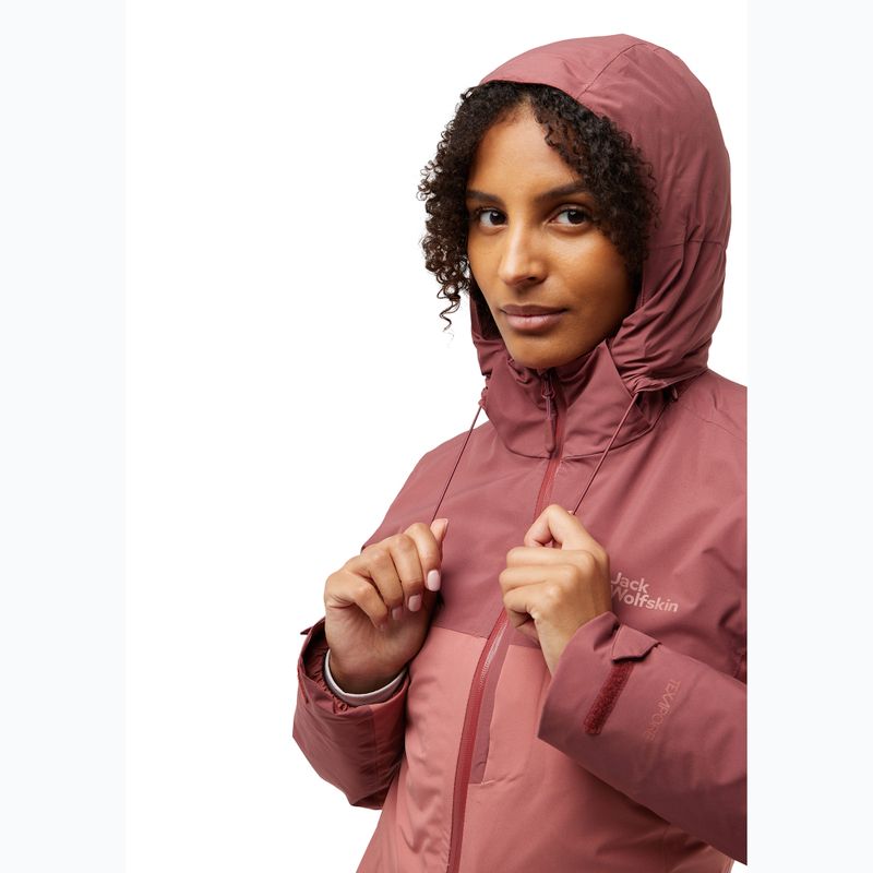 Дамско яке 3в1 Jack Wolfskin Hunberg mineral red 5