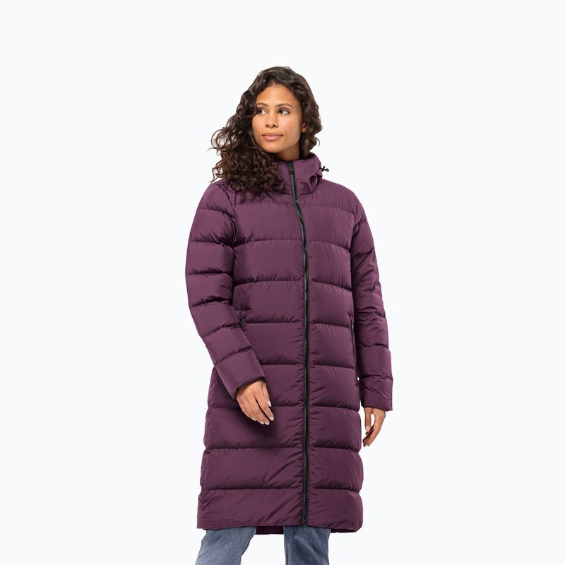 Дамско пухено яке Jack Wolfskin Frozen Palace berry jam