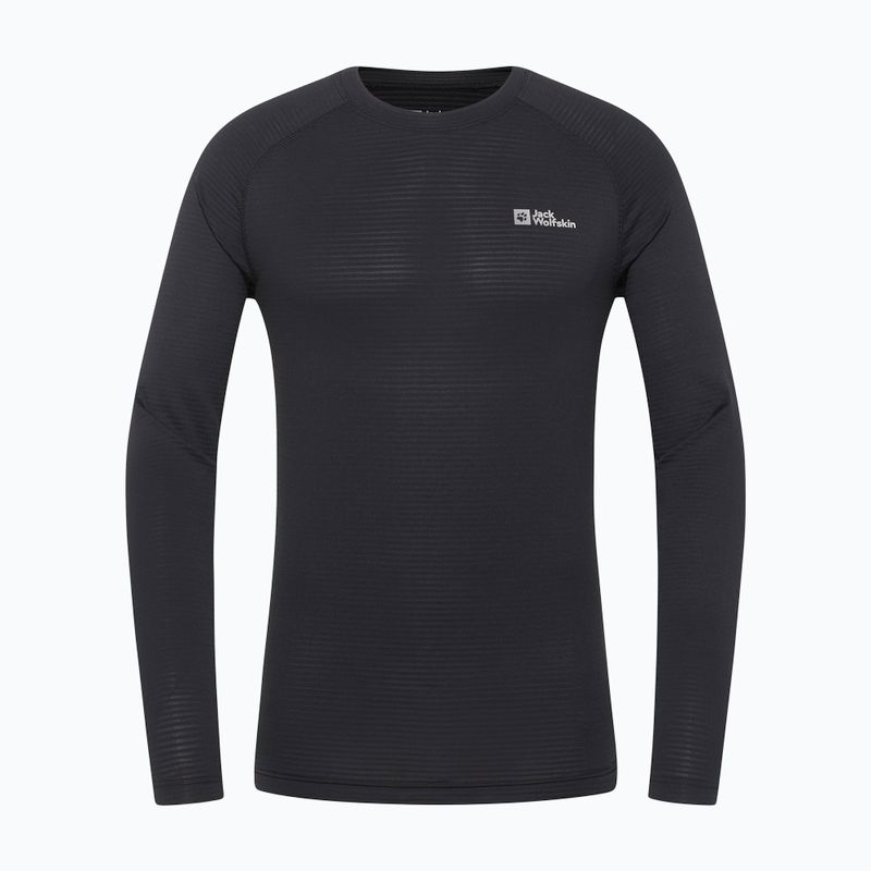 Мъжка термо блуза с дълъг ръкав Longsleeve Infinite Warm черен Jack Wolfskin 3