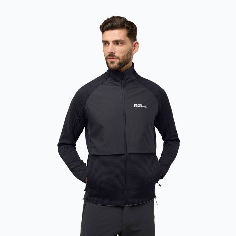 Мъжки поларен суитшърт Dormer black на Jack Wolfskin
