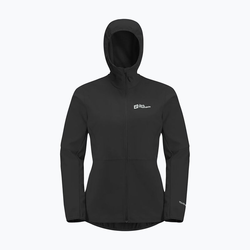 Дамско софтшел яке Jack Wolfskin Feldberg Hoody black 2