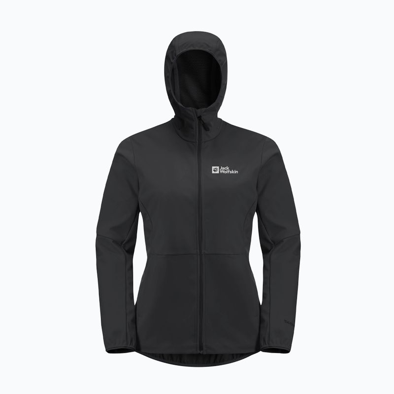 Дамско софтшел яке Jack Wolfskin Feldberg Hoody black 7