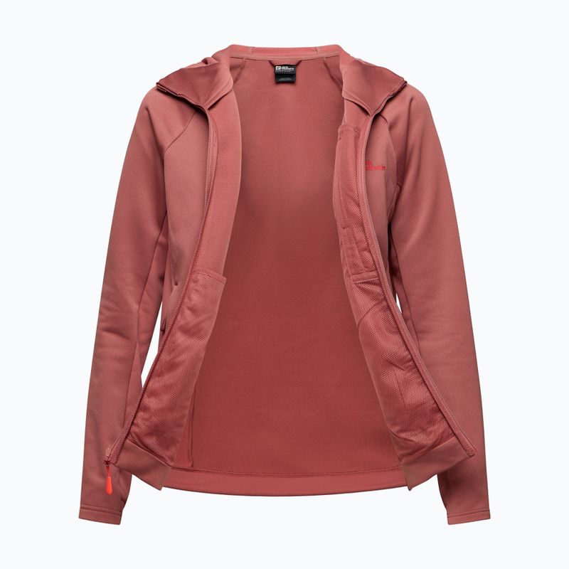 Дамски поларен суитшърт Alpgrat mineral red на Jack Wolfskin 7