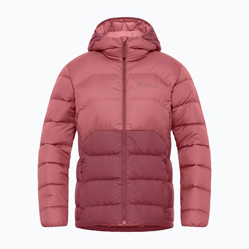 Дамско пухено яке  Jack Wolfskin Ather Down Hoody red ochre 10