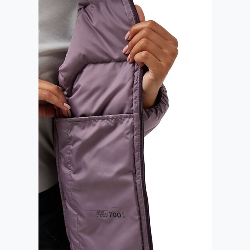 Дамско пухено яке Jack Wolfskin Ather Down Hoody midnight plum 5