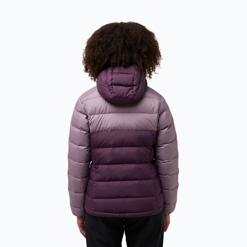 Дамско пухено яке Jack Wolfskin Ather Down Hoody midnight plum 2