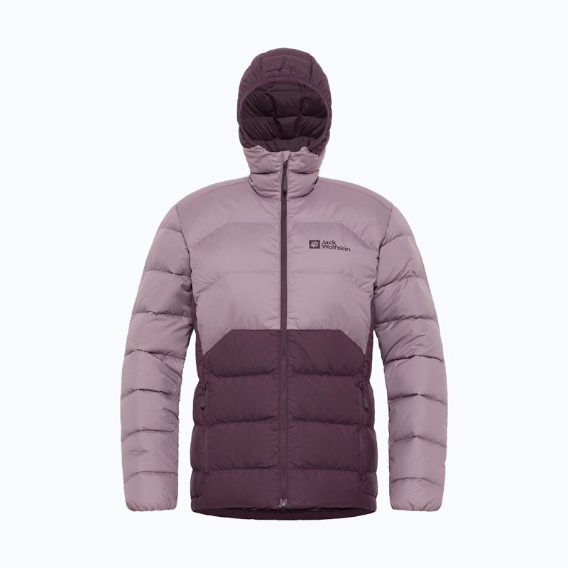 Дамско пухено яке Jack Wolfskin Ather Down Hoody midnight plum 11