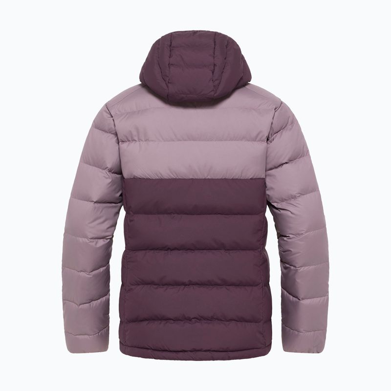 Дамско пухено яке Jack Wolfskin Ather Down Hoody midnight plum 12
