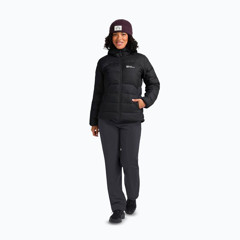 Дамско пухено яке Jack Wolfskin Ather Down Hoody black 2