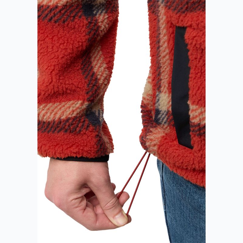 Мъжки потник Jack Wolfskin Fleece Sweatshirt Felslicht Check intense rust 3